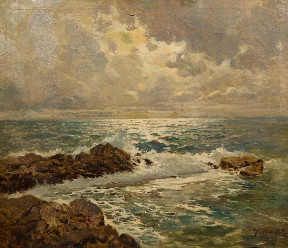 Felice (1880) Giordano comparable auction result: felice giordano italian 1880 1964 oil on canvas