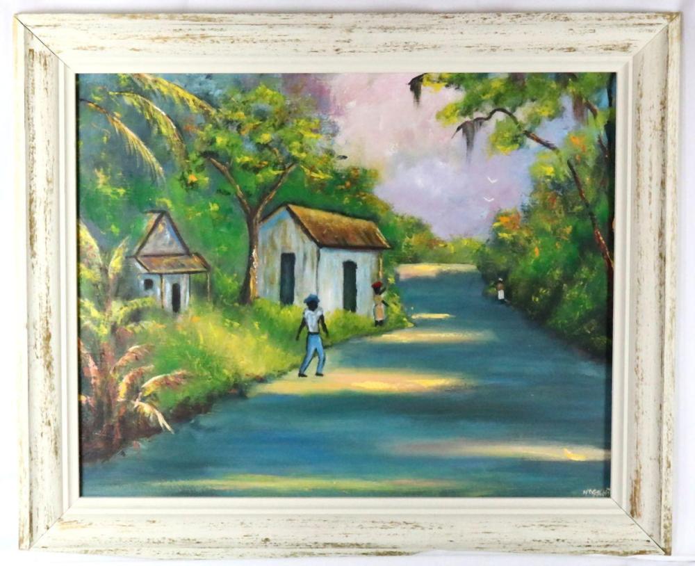 Norman Wright comparable auction result: norman wright american b 1952 oil painting on masonite