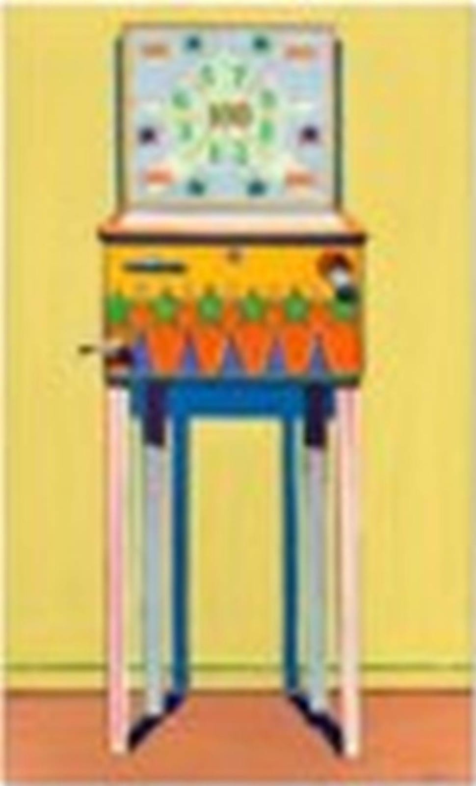 Wayne Thiebaud (1920-2021) Star Pinball oil on canvas 60 x 36 Â¼ in. (152.4 comparable sale