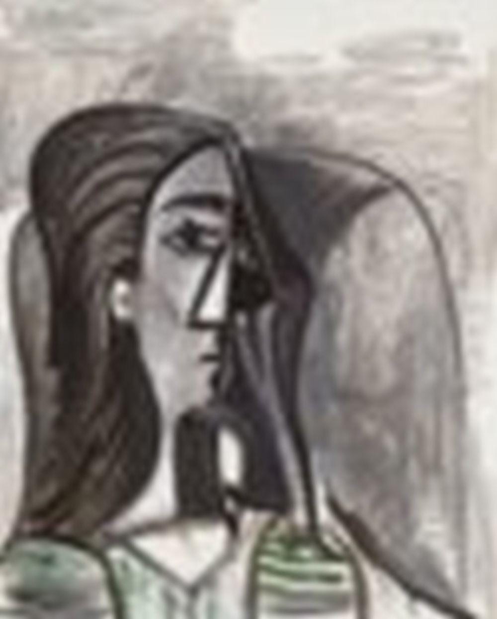Pablo Picasso (1881-1973) Buste de femme oil on canvas 31 7â„8 x 25 5â„8 comparable sale