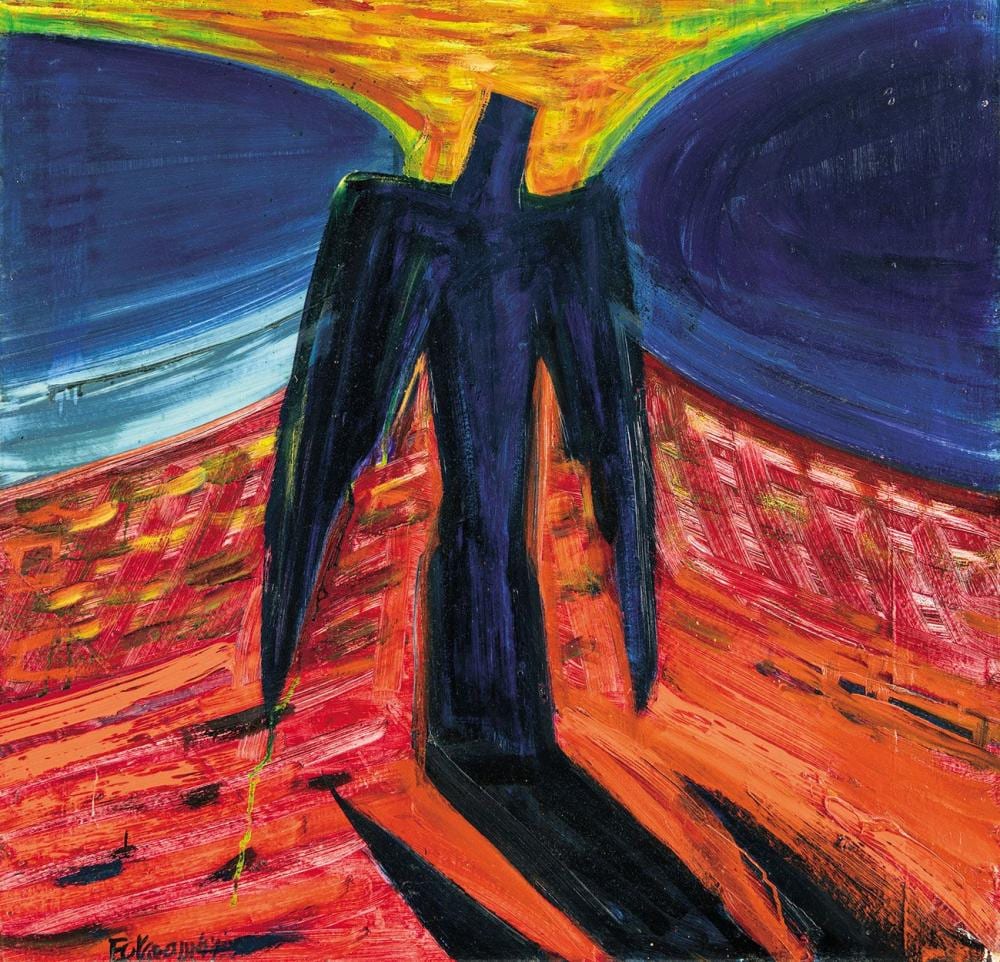 El Kazovszkij comparable auction result: el kazovszkij 1950 2008 half an angel with shadow