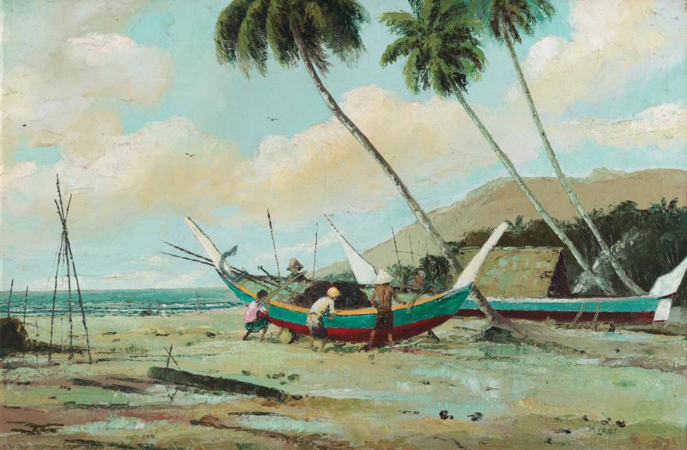 Mohd Zain Idris comparable auction result: mohd zain idris b 1939 2000 untitled