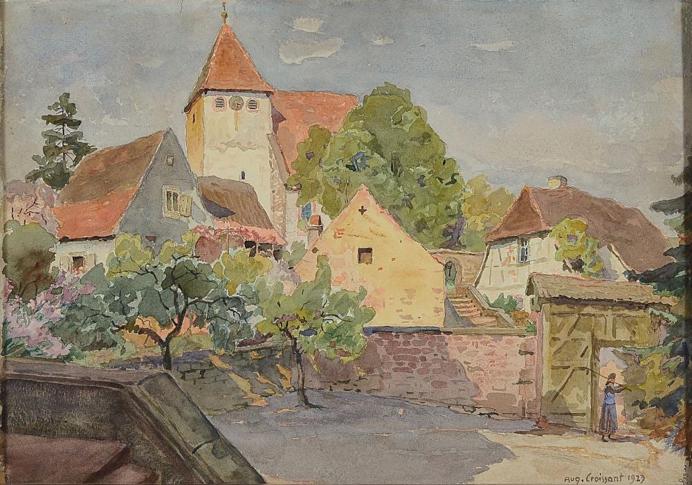 august croissant 1870 edenkoben 1941 landau view of a · Henry's Auktionshaus · 2024-05-25 August Croissant comparable auction result: august croissant 1870 edenkoben 1941 landau view of a