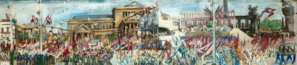 Tibor Duray comparable auction result: duray tibor 1912 1988 parade in heroes square