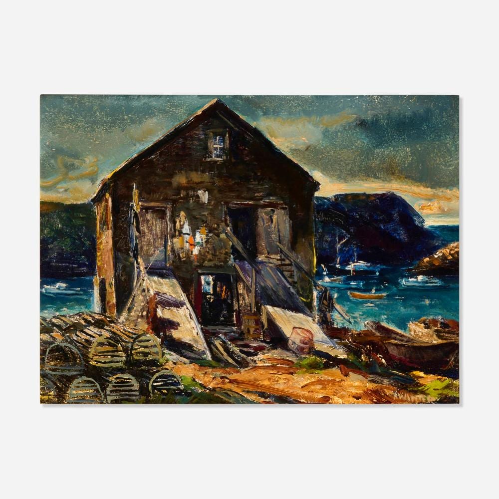 Andrew Winter comparable auction result: andrew winter fish house monhegan