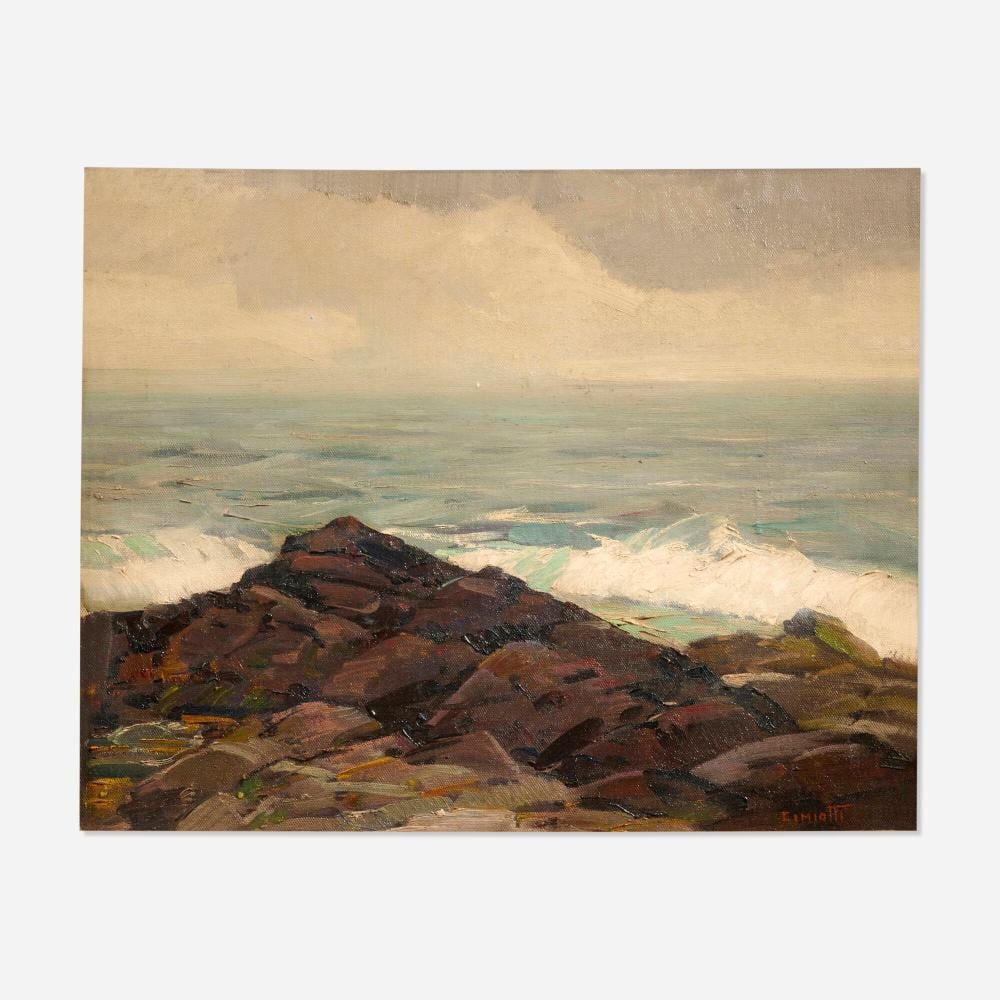 Gustave Cimiotti comparable auction result: gustave cimiotti jr rain sea