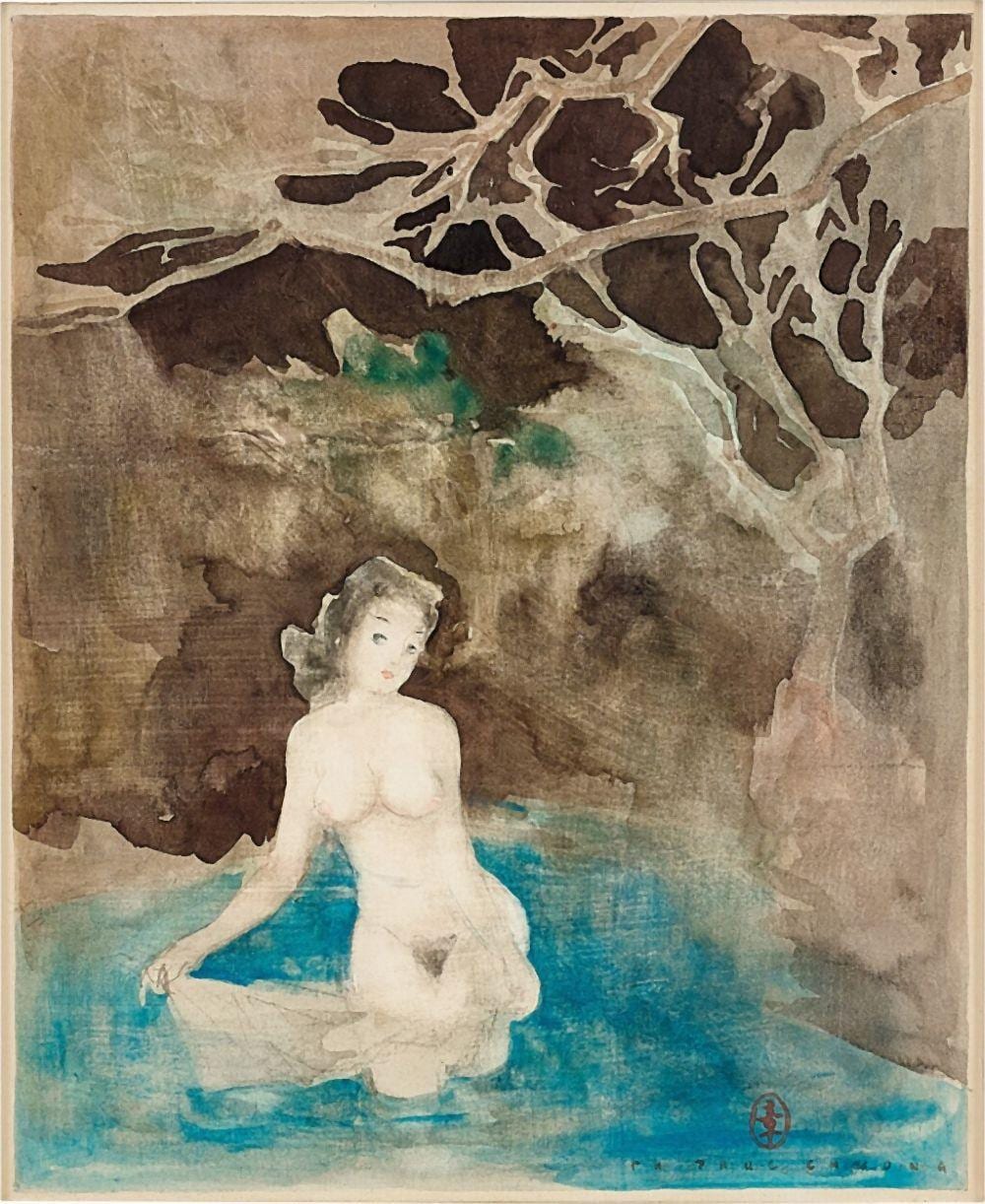 pham thuc chuong jeune femme nue se baignant · Sotheby's · 2024-05-09 Pham Thuc Chuong comparable auction result: pham thuc chuong jeune femme nue se baignant