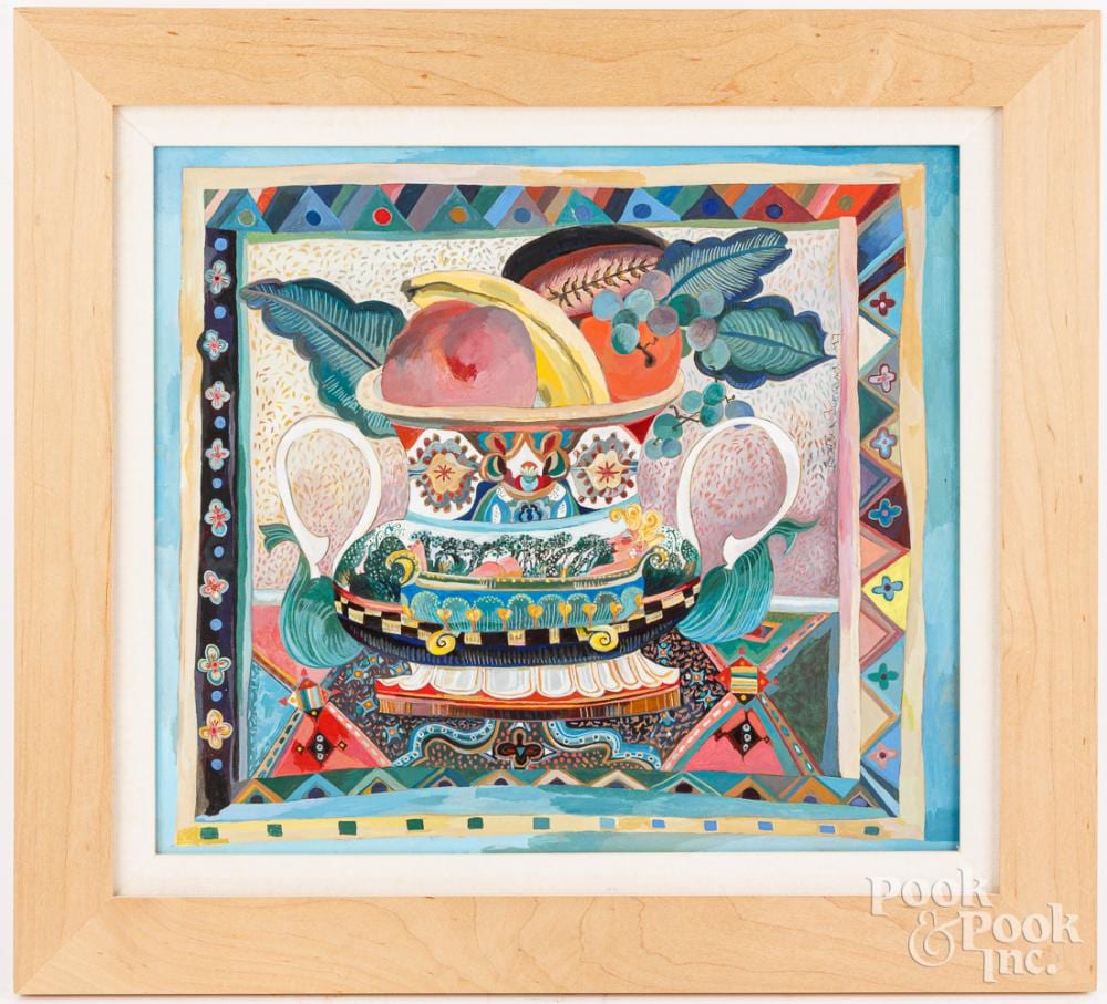 Bertha Leonard comparable auction result: bertha leonard oil on board