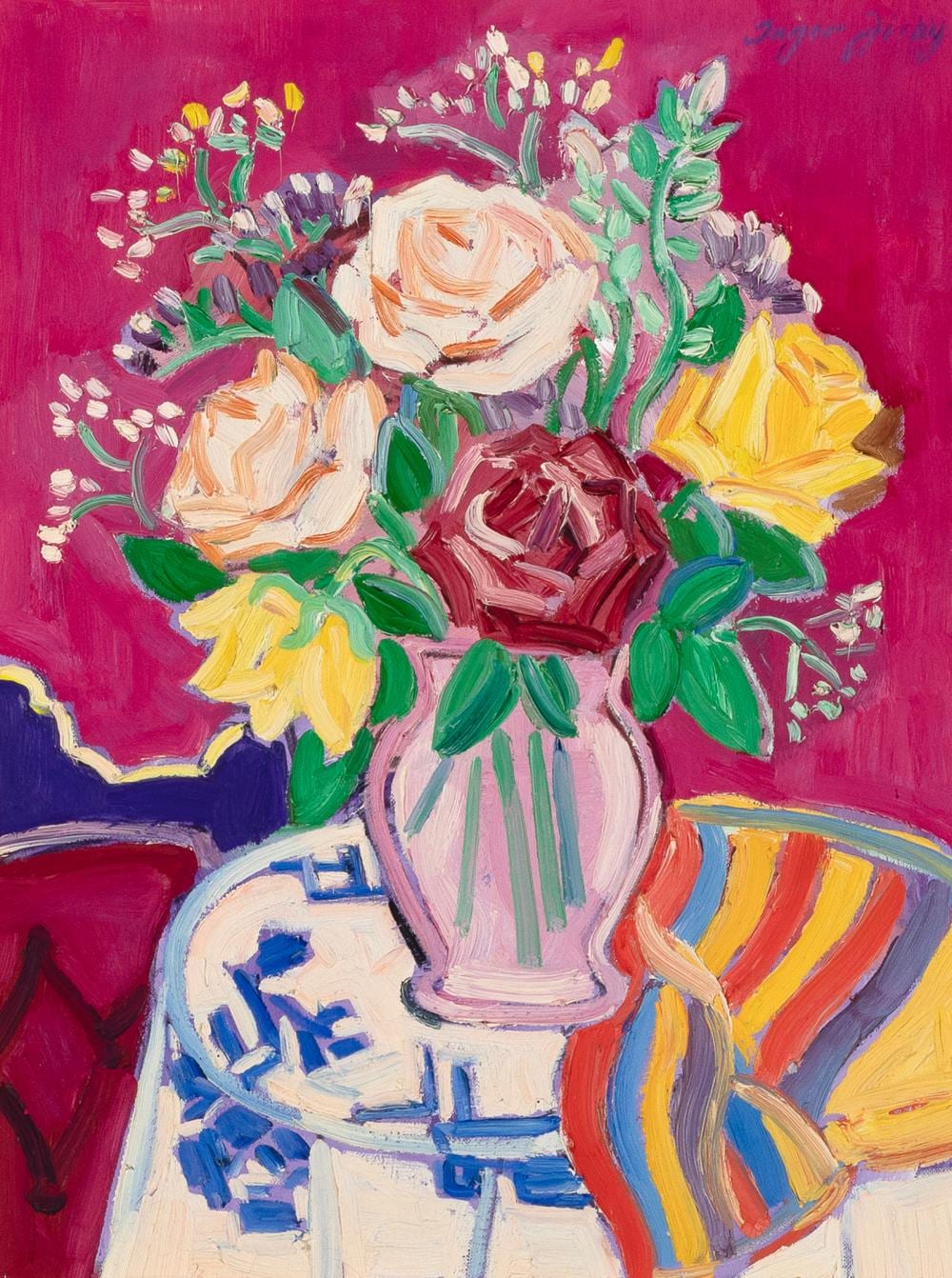 Inger Jirby comparable auction result: inger jirby flowers for agnes