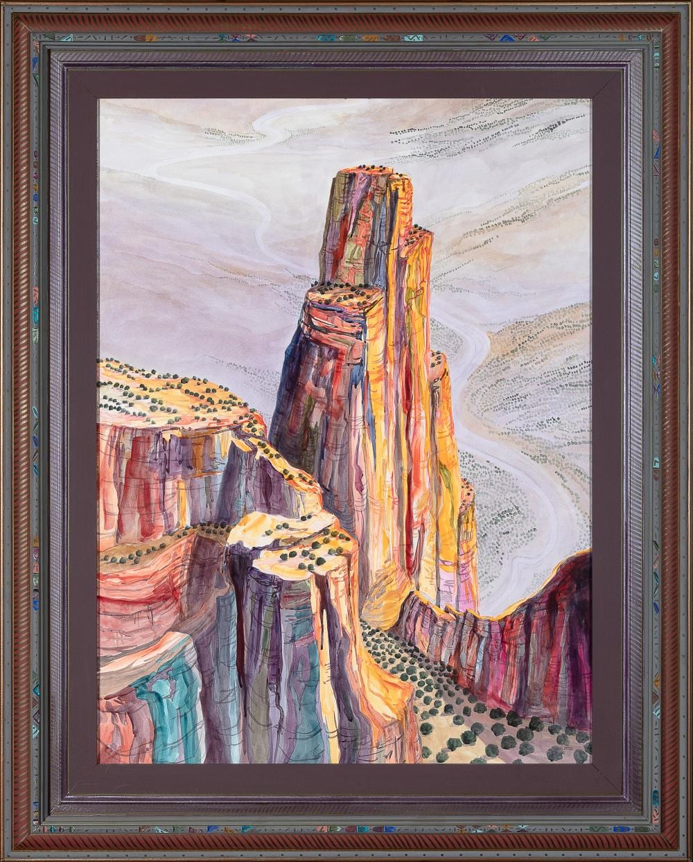fran larsen above canyon de chelly 2007 · Santa Fe Art Auction · 2024-05-09 Fran Larsen comparable auction result: fran larsen above canyon de chelly 2007