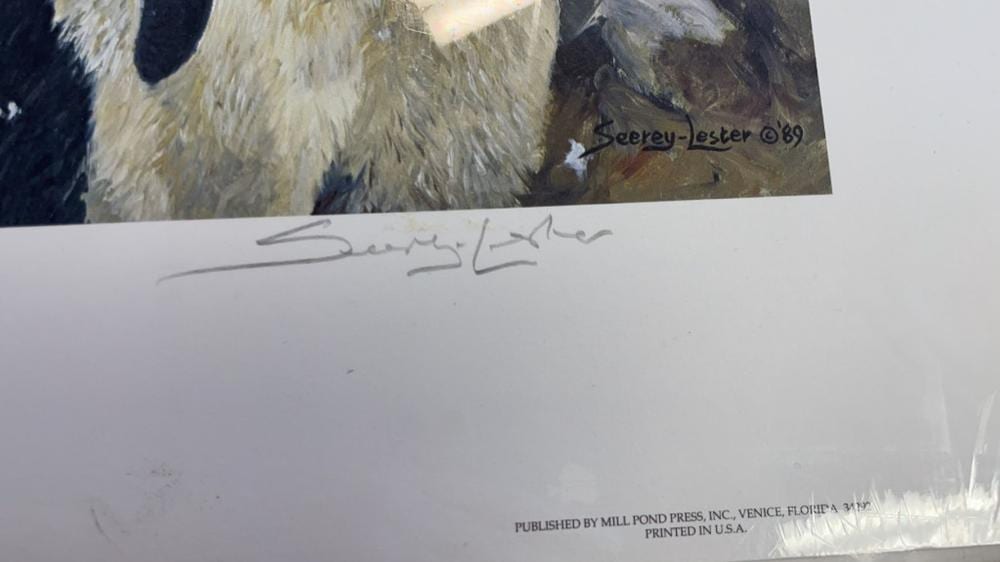 Seerey Lester comparable auction result: hand signed litho by seerey lester