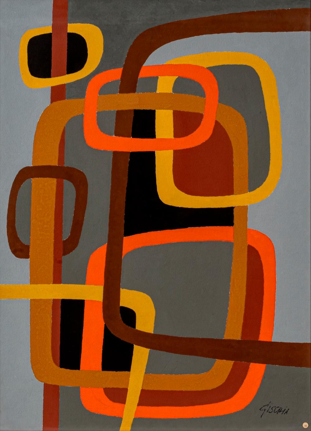 l on gischia composizione geometrica · Art-Rite · 2024-05-17 Léon Gischia comparable auction result: l on gischia composizione geometrica
