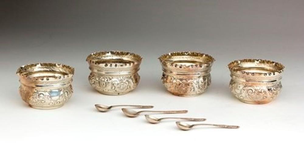 Samuel (1794) Jackson comparable auction result: george jackson david fullerton four sterling silver english victorian salt cellars
