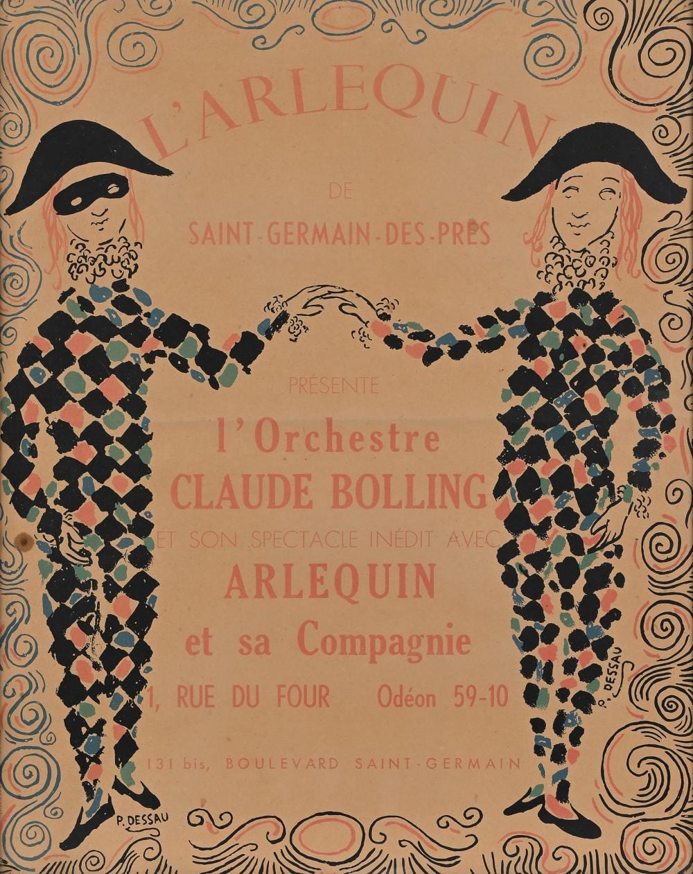 Paul Lucien Dessau comparable auction result: paul lucien dessau 1909 1999 the arlequin
