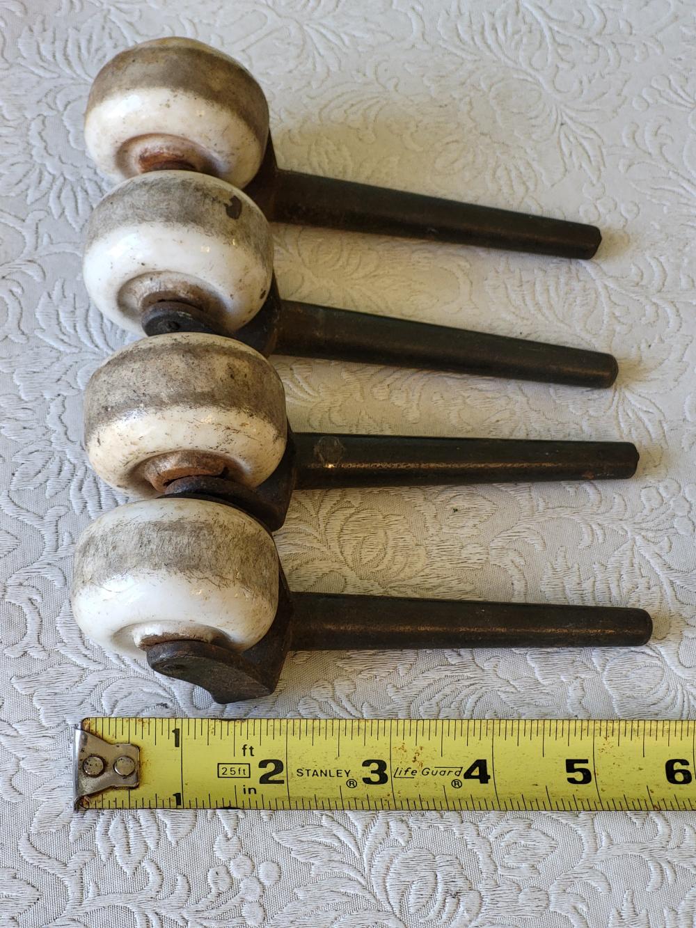antique porcelain wheels casters dressers, buffet sold by A KLEINS AUCTION GALLERY LLC, lot 2758 — auction record photograph