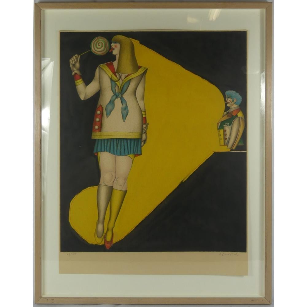 Richard Linder comparable auction result: richard linder lollipop color lithograph