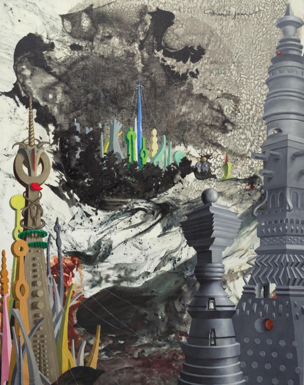 Marcel (1900) Jean comparable auction result: marcel jean 1900 1993 ciel ouvert 57 5 16 x 44 7 8 in 145 5 x 114 cm painted in 1972
