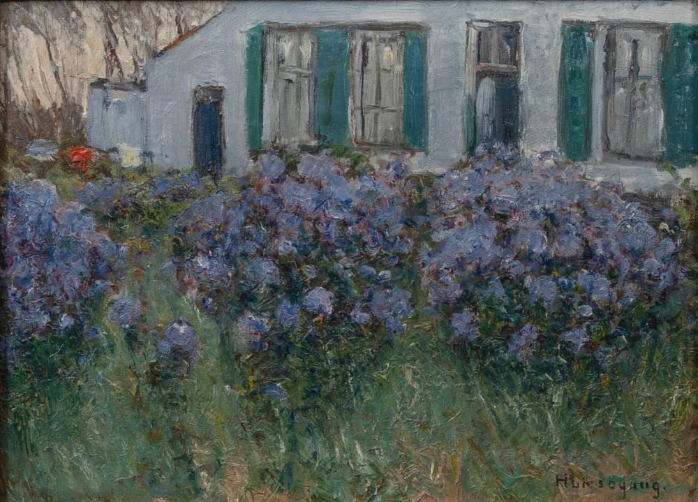 Helmuth Liesegang comparable auction result: helmuth liesegang duisburg 1858 d sseldorf 1945 blooming garden