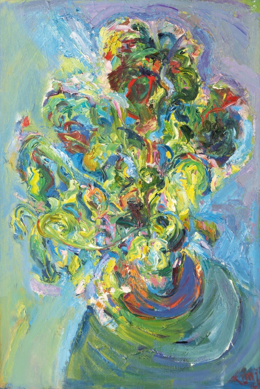 Gero Künzel comparable auction result: gero k nzel erfurt 1962 flowers