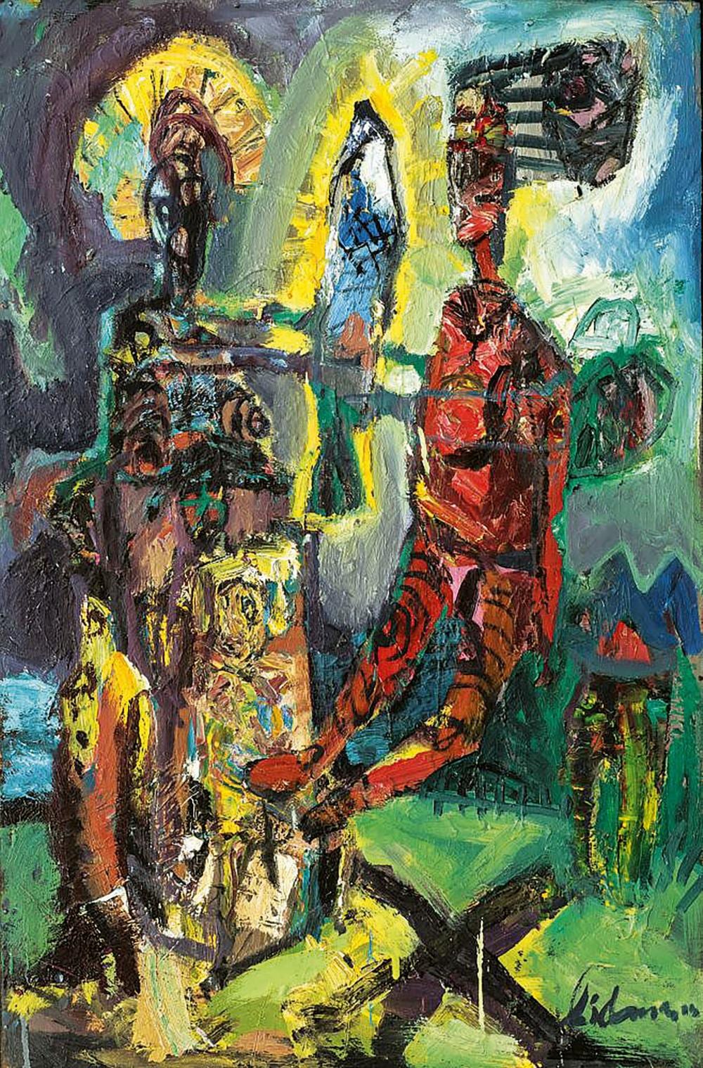 Werner Liebmann comparable auction result: werner liebmann k nigsthal 1951 tobias and the angel