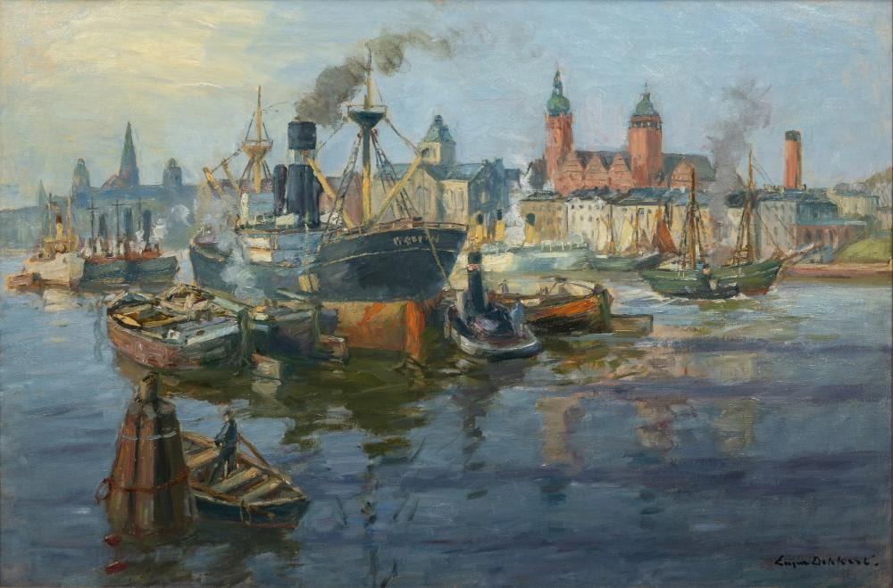 Eugen Dekkert comparable auction result: eugen dekkert stettin 1865 garmisch partenkirchen 1956 port of szczecin