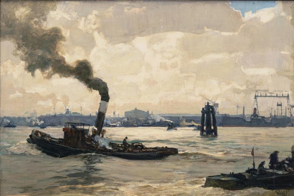 erich kips berlin 1869 berlin 1945 hamburg tug boat · Auktionshaus Stahl · 2024-05-25 Erich Kips comparable auction result: erich kips berlin 1869 berlin 1945 hamburg tug boat
