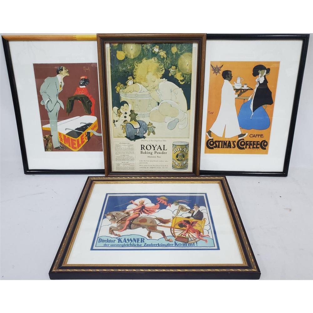 Franz Laskoff comparable auction result: lot of 4 framed prints