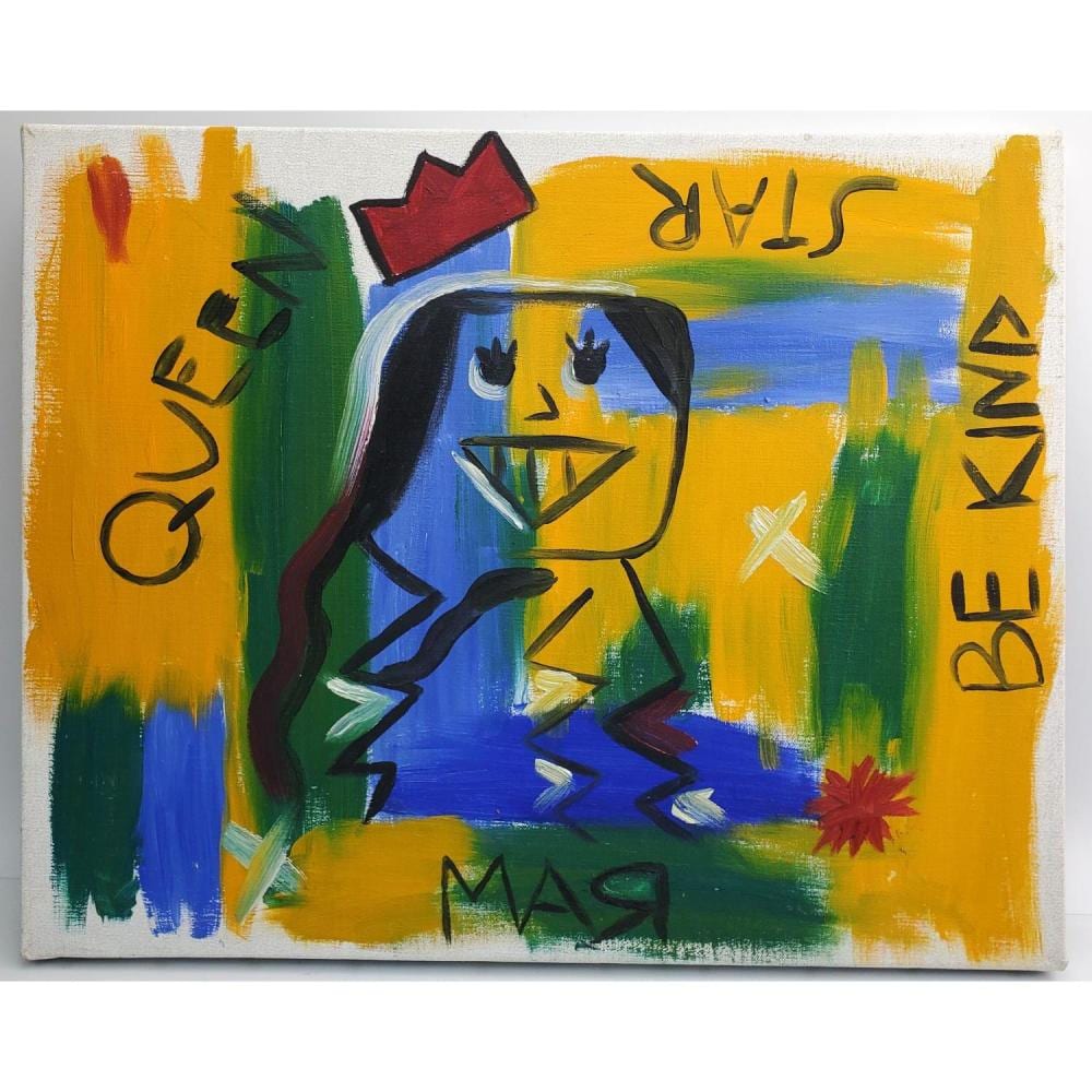 Attributed to Jean-Michel Basquiat, Painting sold by World Auction Gallery, lot 107 — auction record photograph