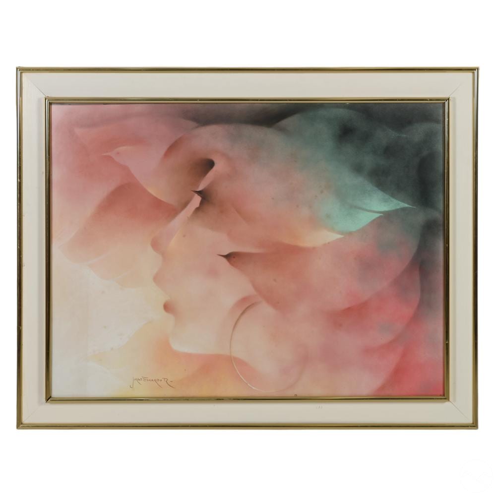 Jorge Edgardo Ramirez comparable auction result: jorge edgardo ramirez 20c abstract pastel drawing