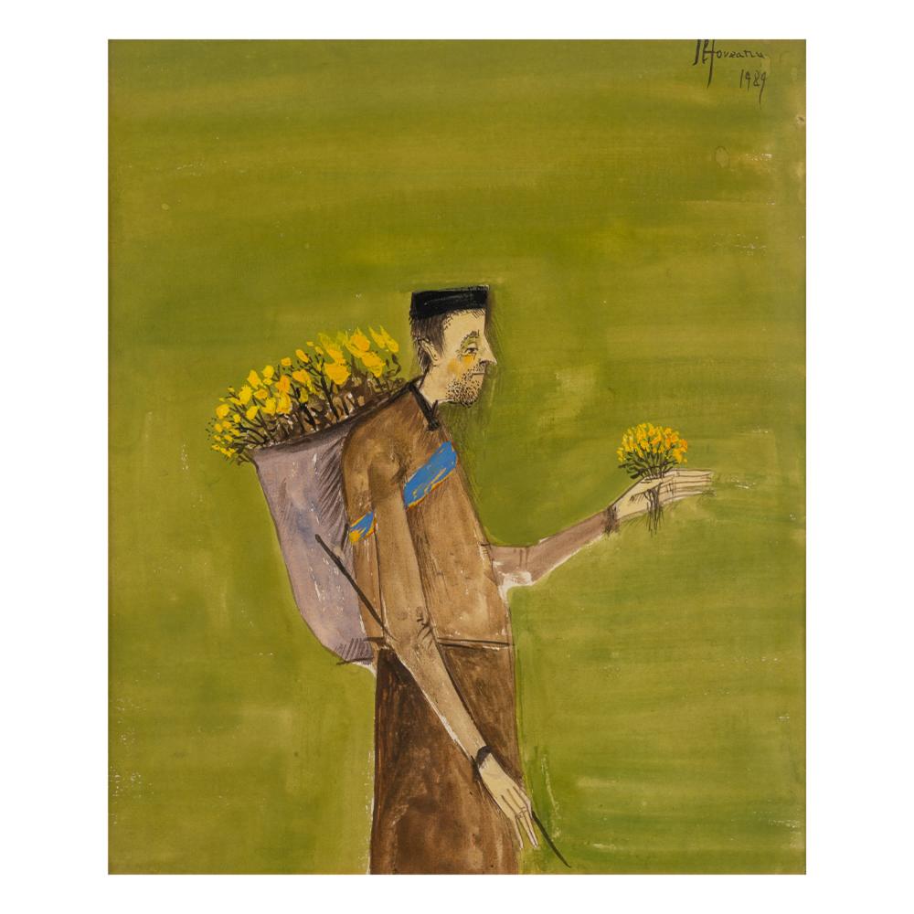 Sorin Ilfoveanu comparable auction result: sorin ilfoveanu b 1946 the flower seller negustorul de flori
