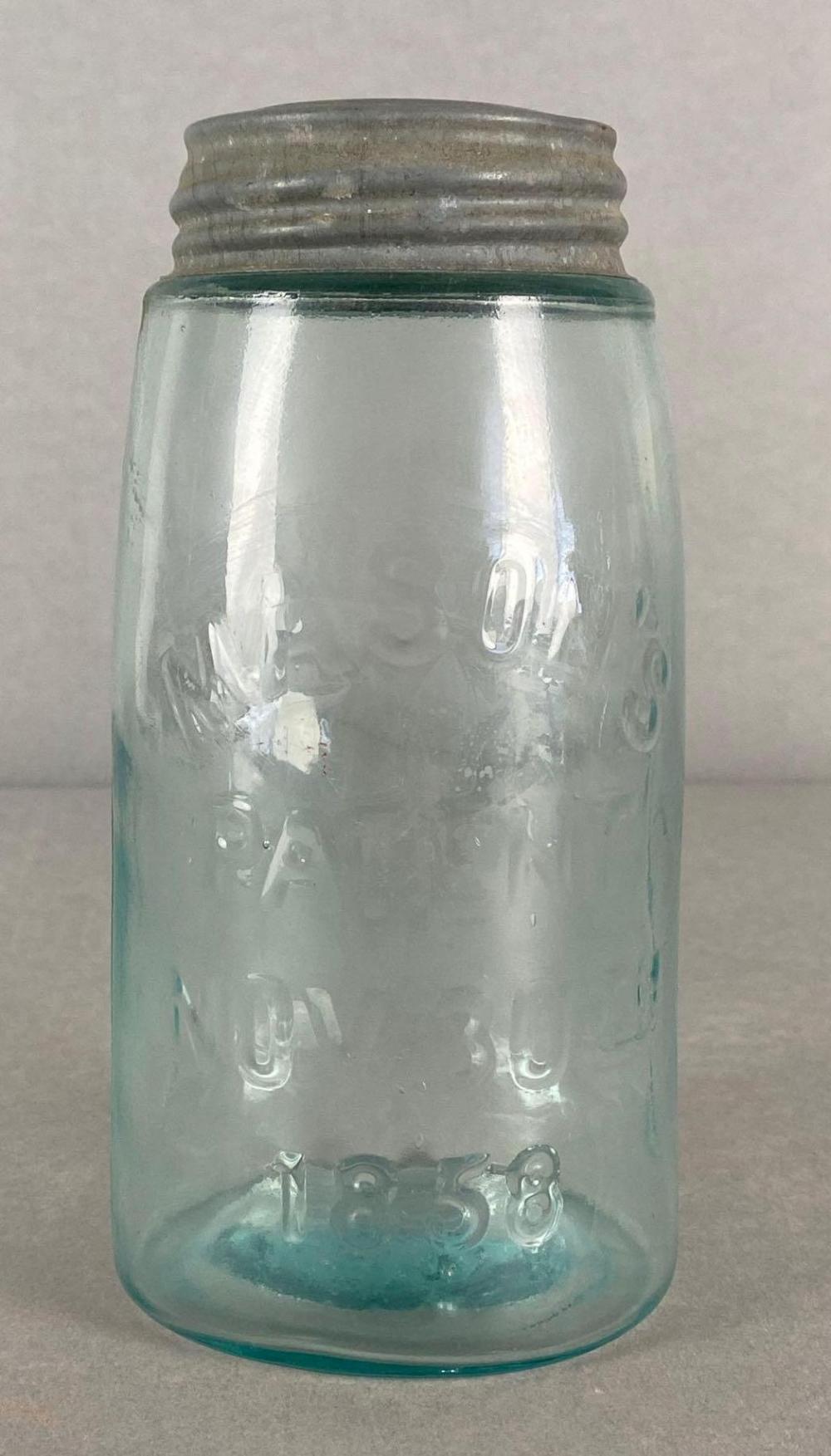 Vintage Aqua Blue Ball Mason Jar sold by Matthew Bullock Auctioneers, lot 840 — auction record photograph