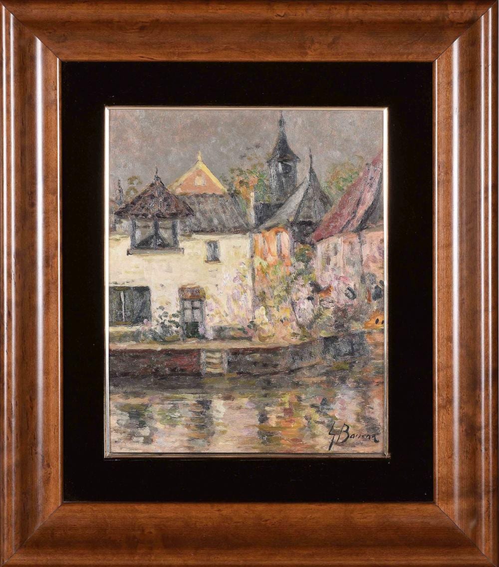 Carmelo García Barrena comparable auction result: carmelo garc a barrena vista de pueblo con canal