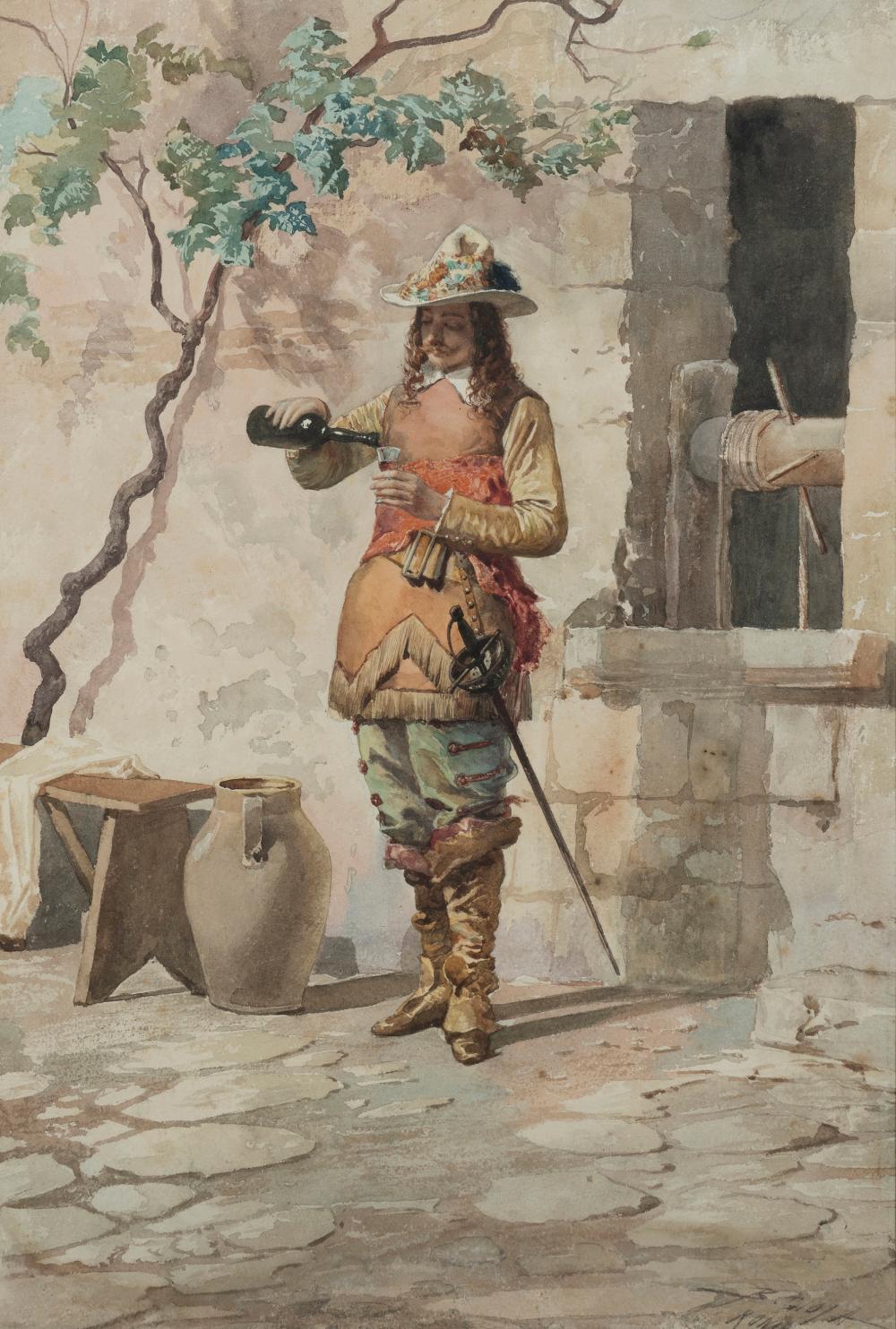 Belisario Gioja comparable auction result: belisario gioja italian 1829 1906 the wine drinker