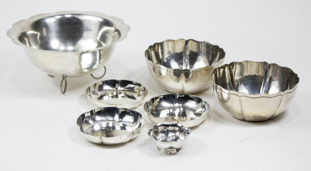 MEXICAN / PERUVIAN STERLING SILVER BOWLS / MACIEL sold by District Auction, lot 23 — auction record photograph