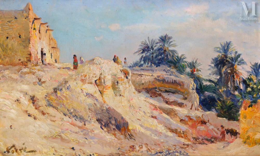 maxime noir guinglange 1861 alger 1927 oriental landscape · Millon & Associes · 2024-05-25 Maxime Noiré comparable auction result: maxime noir guinglange 1861 alger 1927 oriental landscape