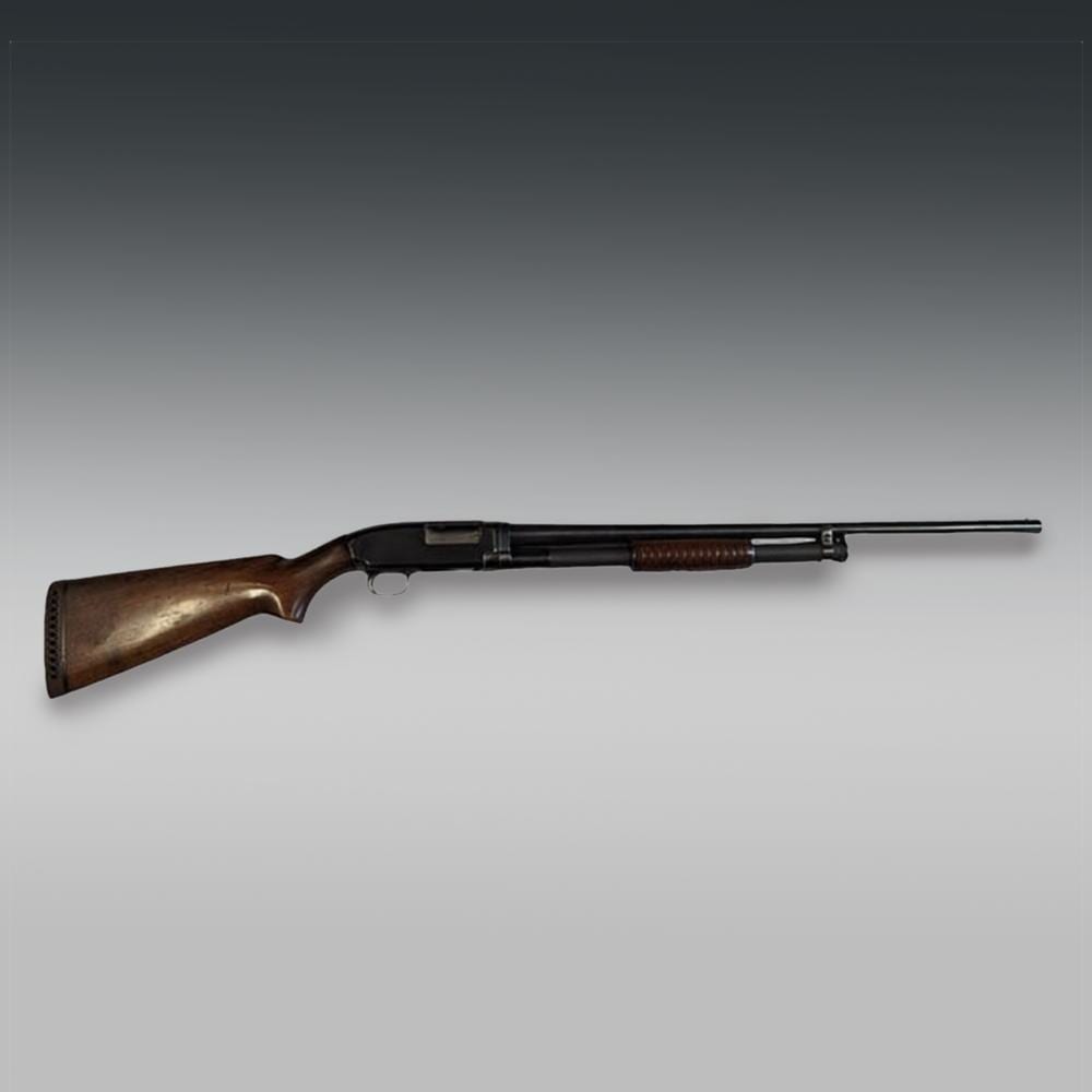 Winchester Model 1912 16GA Nickel Steel Pump Action Shotgun, Serial Number 6202, With Case sold by RB Fine Arts, lot 16 — auction record photograph