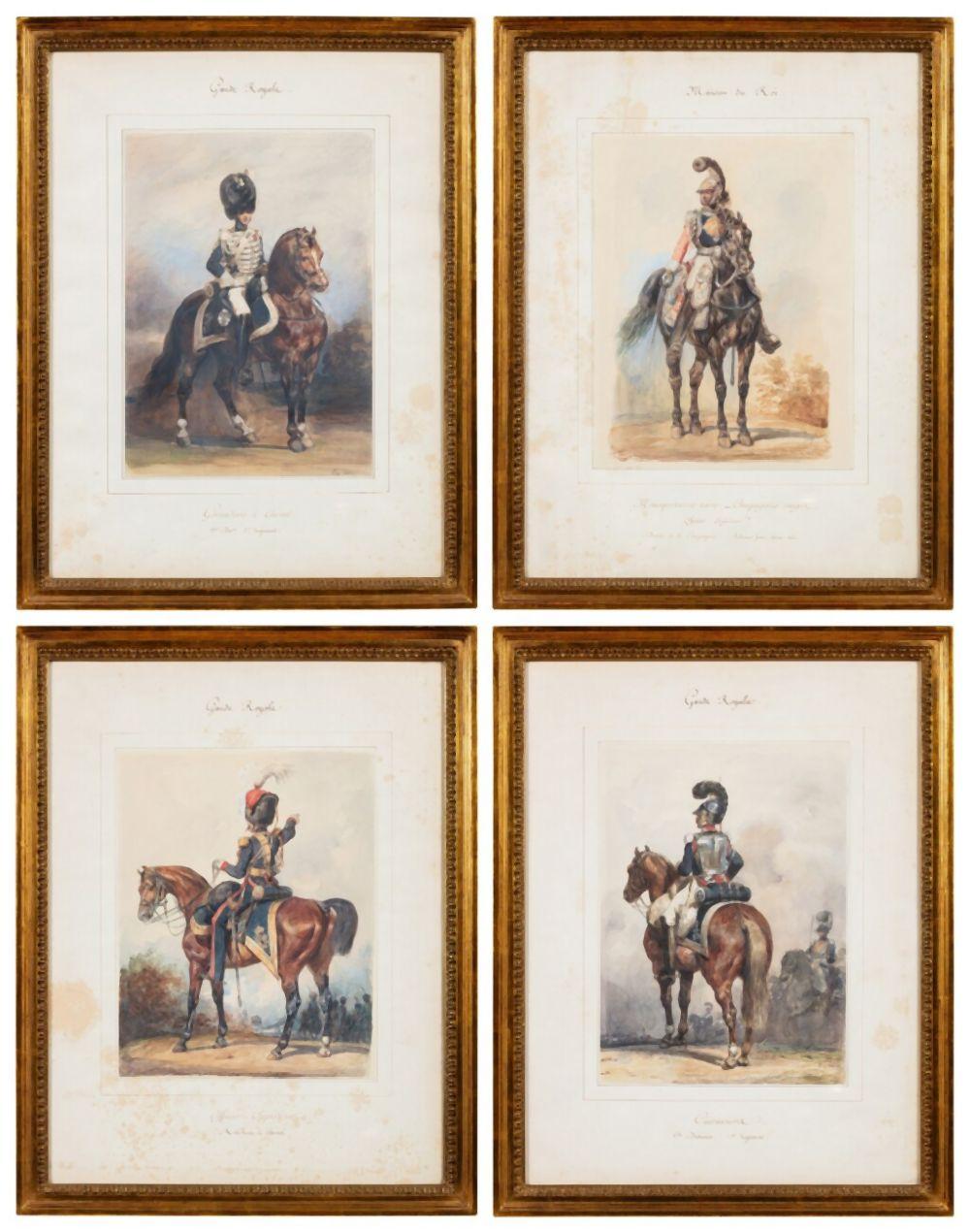 Eugène Louis Lami comparable auction result: equestrian officiers officiers cheval