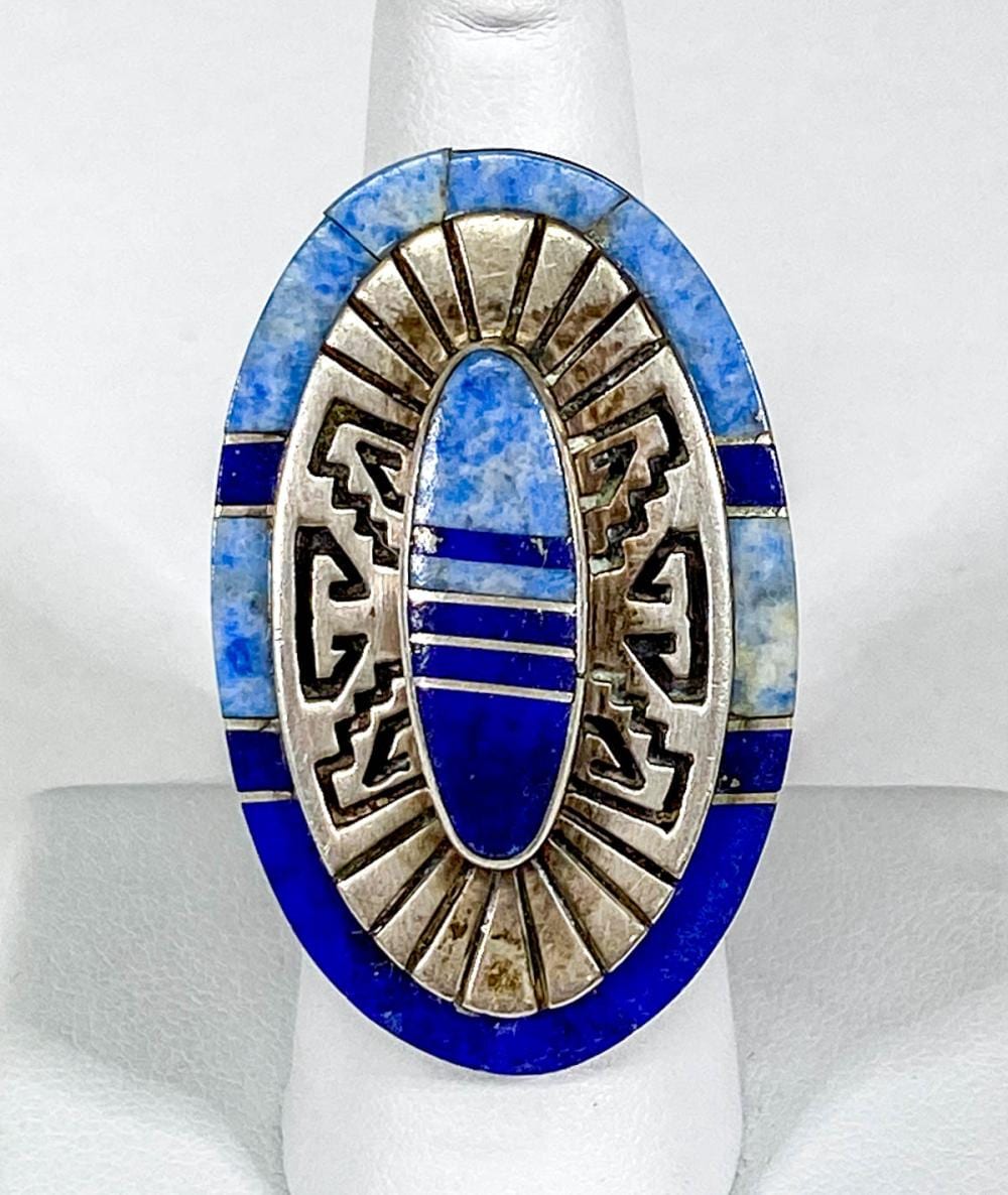 Abraham (1876) Hulk comparable auction result: ab possibly anna begay sterling ring