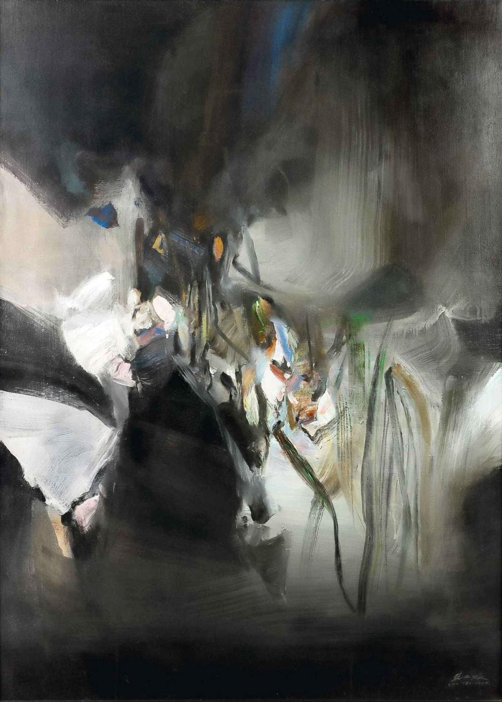 朱德群 Chu Tehchun ( Chinese-French, 1920-2014 ) comparable sale