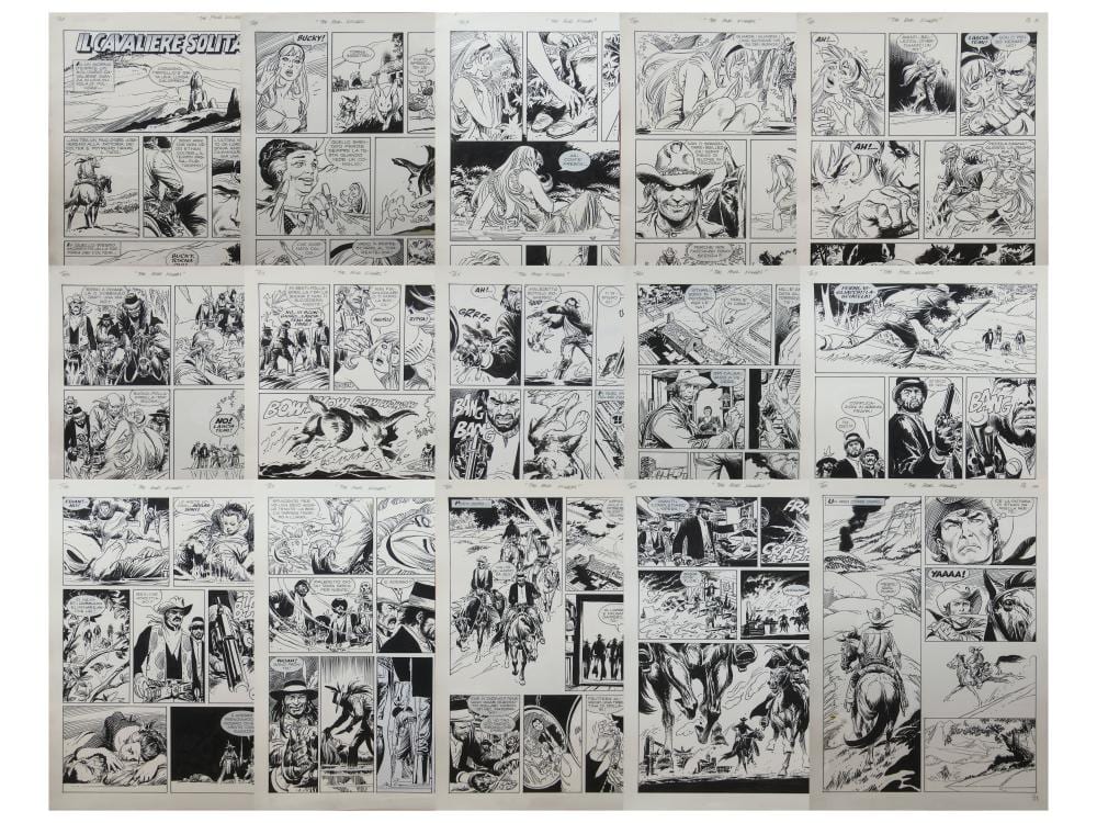 Joe Kubert comparable auction result: joe kubert and claudio nizzi tex original art