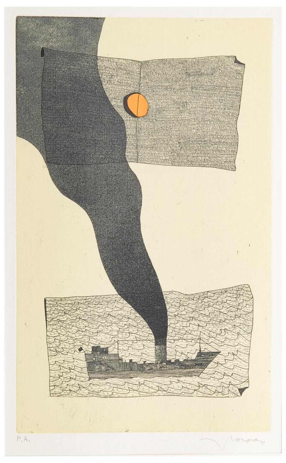 Francesco Casorati comparable auction result: francesco casorati pavarolo 1934 2013 composizione astratta 1990