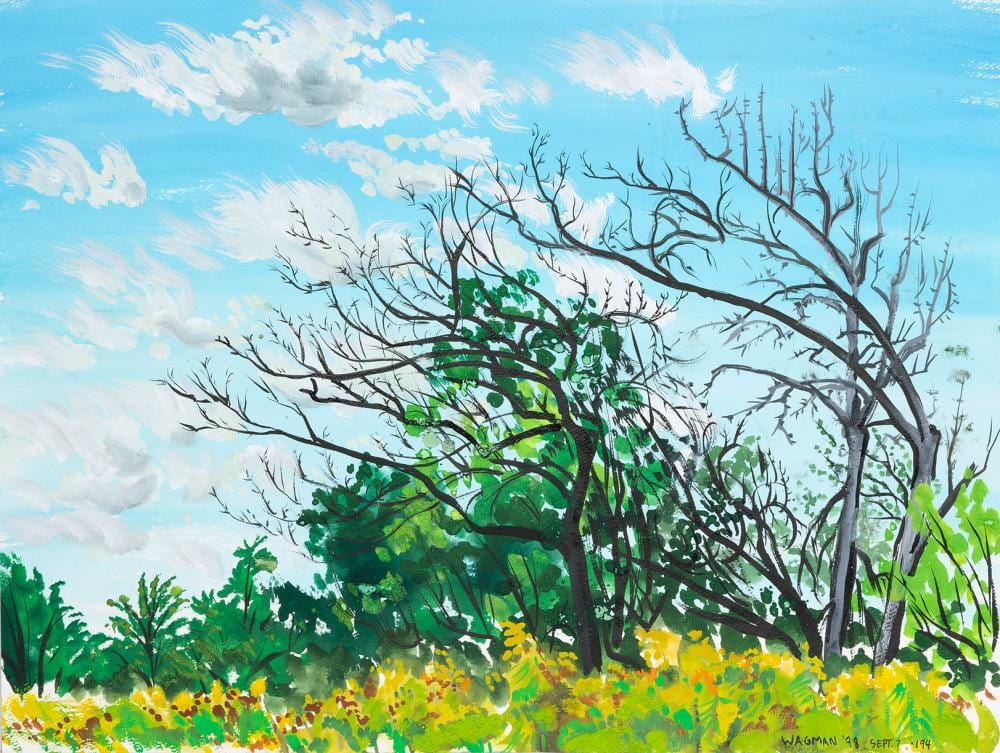 Lorne Wagman comparable auction result: lorne wagman untitled treed landscape