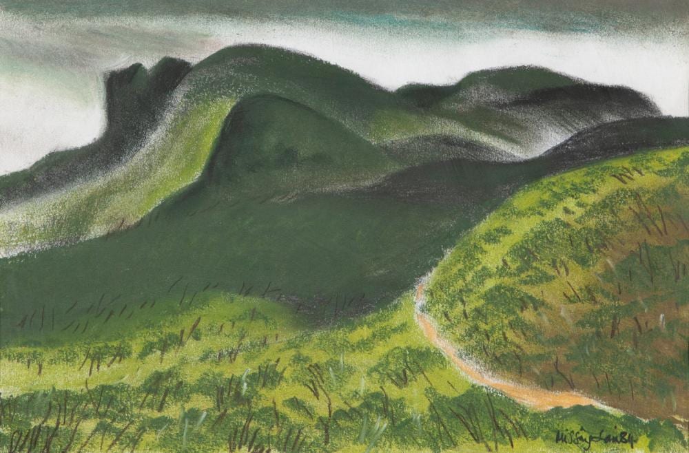Hal Missingham comparable auction result: hal missingham bluff knoll stirling range pastel
