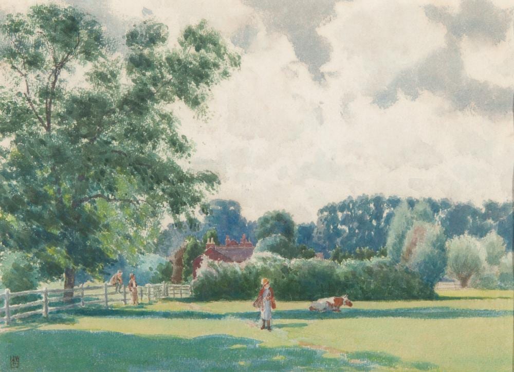 james walter robert linton farm scene watercolour · GFL Fine Art · 2024-05-21 James Walter Robert Linton comparable auction result: james walter robert linton farm scene watercolour