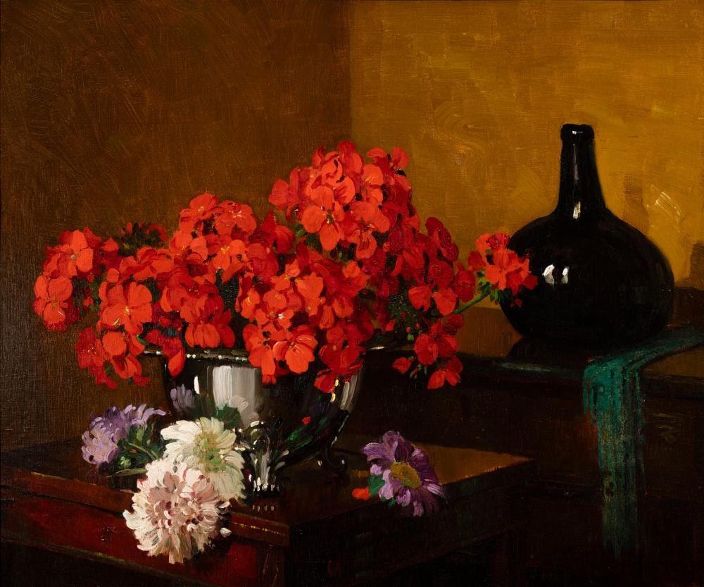 Herbert Davis Richter comparable auction result: herbert davis richter 1874 1955 flower piece oil on canvas 50 x 60cm 19 x 23 signed