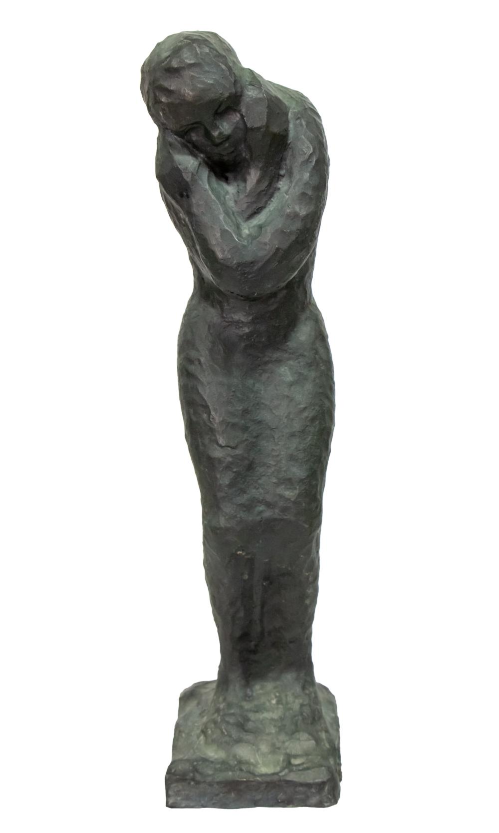 Batia Lichansky comparable auction result: batia lichansky 1990 1992 modesty bronze sculpture