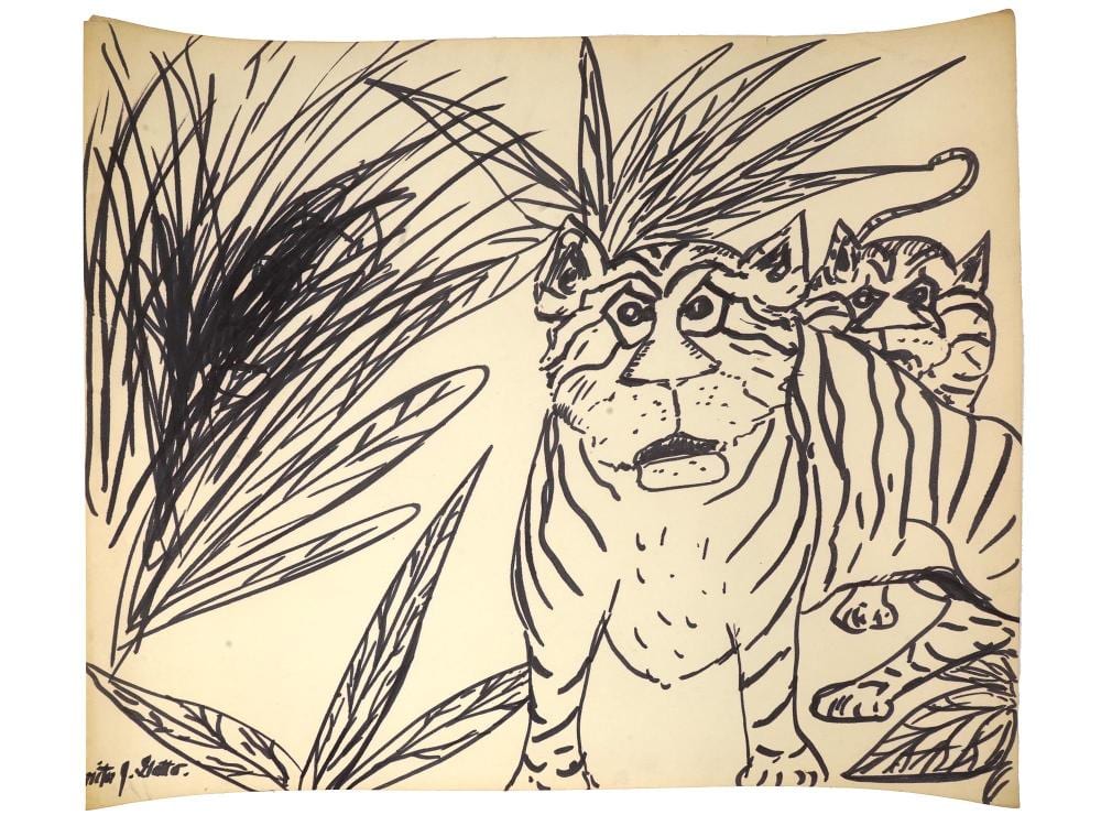 Victor Joseph Gatto comparable auction result: american mixed media painting by victor joseph gatto