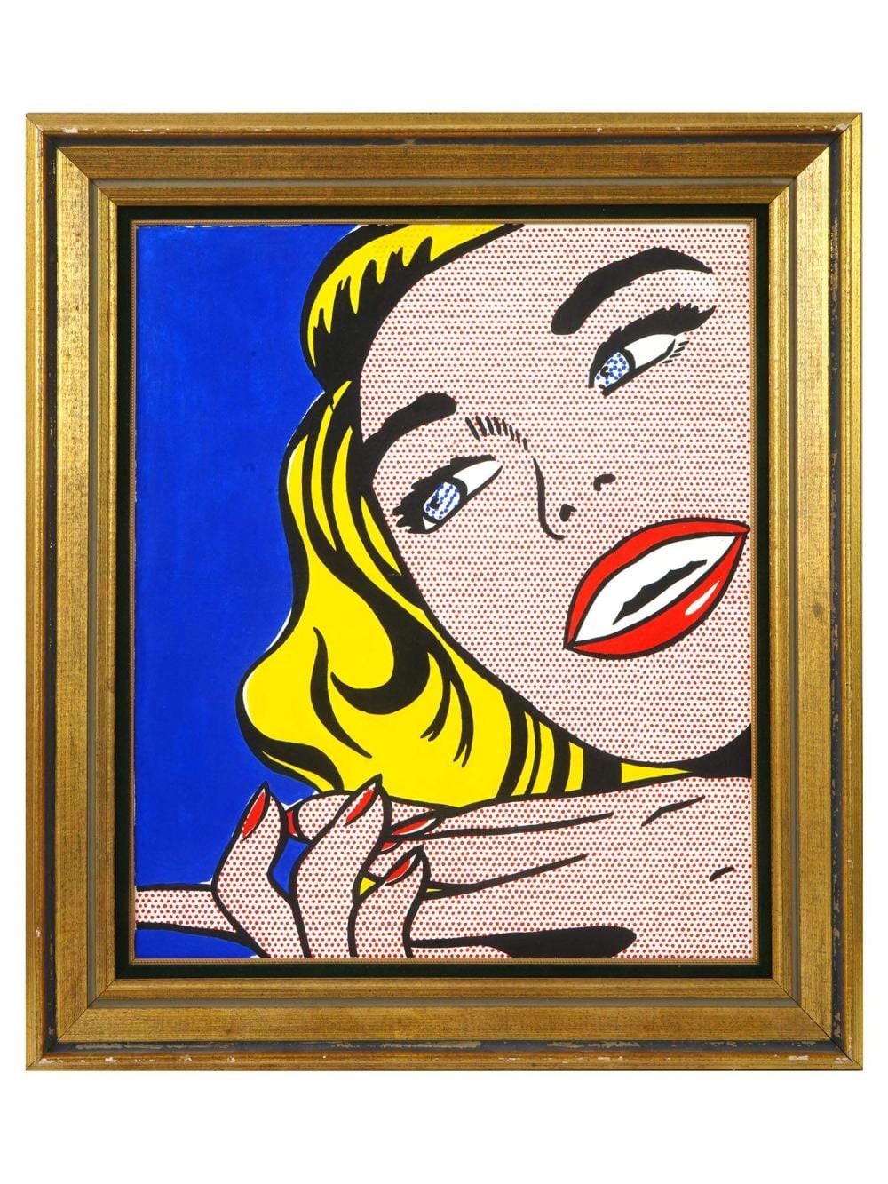 ACRYLIC PORTRAIT PAINTING AFTER ROY LICHTENSTEIN sold by Antique Arena Inc, lot 101 — auction record photograph