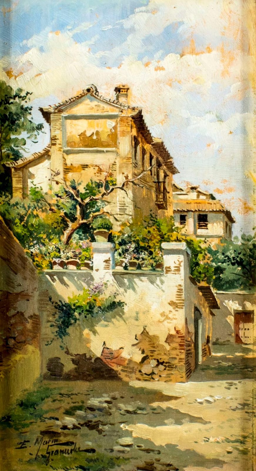 Emile Marin comparable auction result: emile marin french 1876 1940 oil painting antique