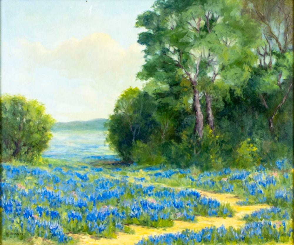 hazel massey tx 1907 1990 oil painting · Broward Auction Gallery LLC · 2024-08-11 Hazel Massey comparable auction result: hazel massey tx 1907 1990 oil painting